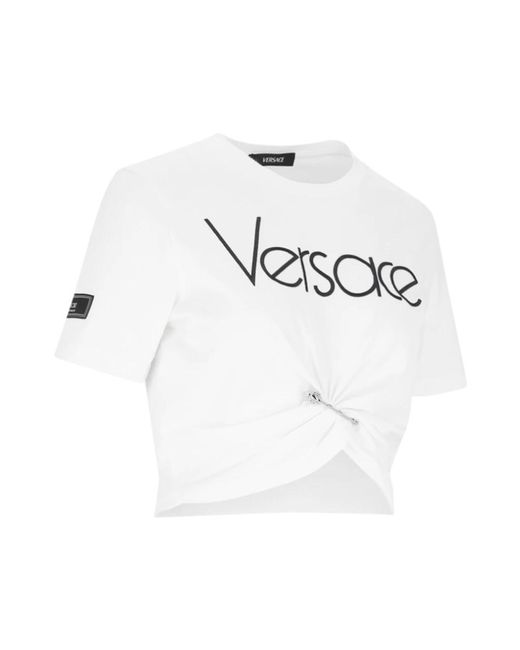 Versace White E T-Shirts und Polos