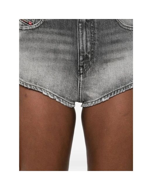 DIESEL Gray Denim Shorts