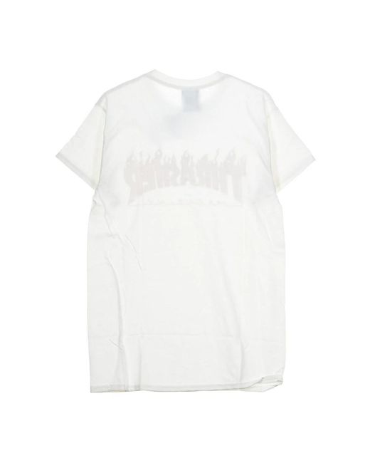Thrasher Tops ,Wit ,Katoen Flame Tee T-Shirt Wit/Geel in het White voor heren