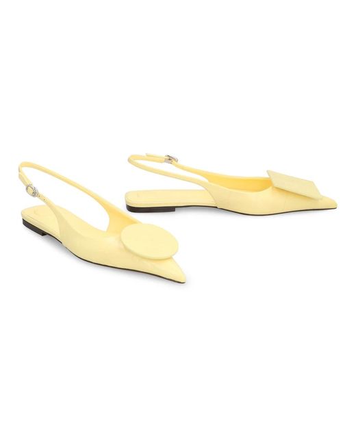 Jacquemus Yellow Ballerina Shoes