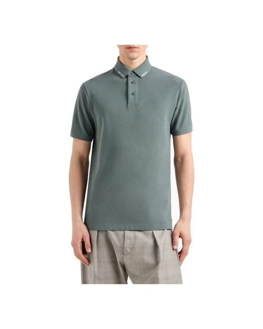 Emporio Armani Green Polo Shirts for men