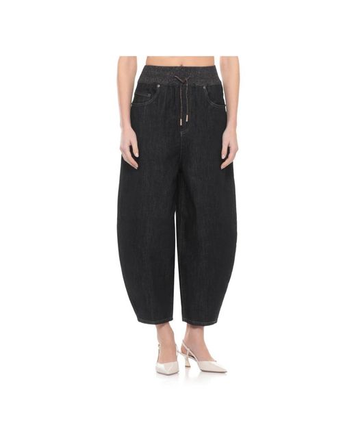 Panicale Wide Jeans in het Gray
