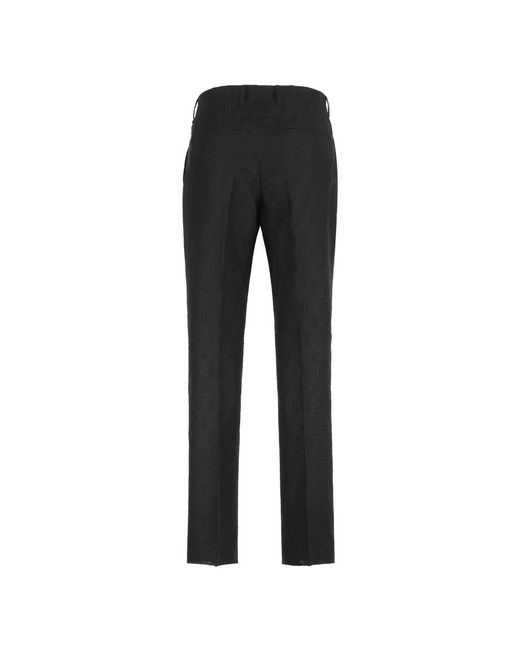 Fendi Black Slim-Fit Trousers for men