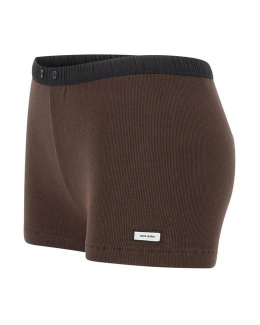 Entire studios Brown Short Shorts