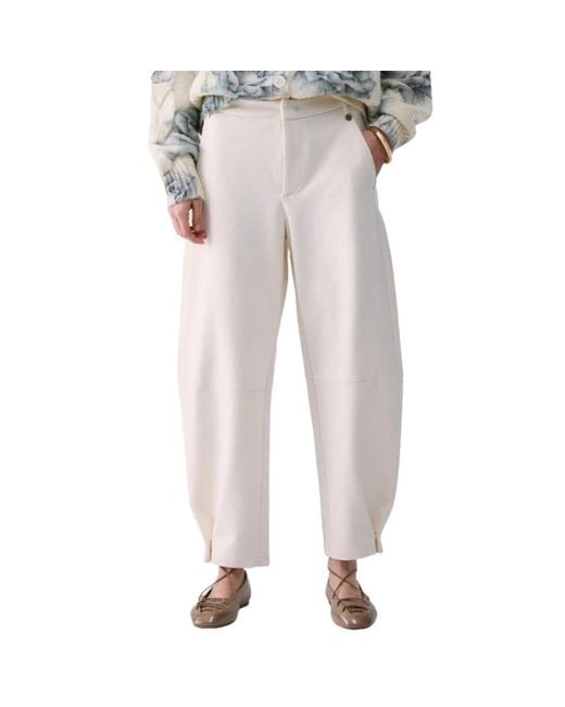 Liu Jo White Wide Trousers