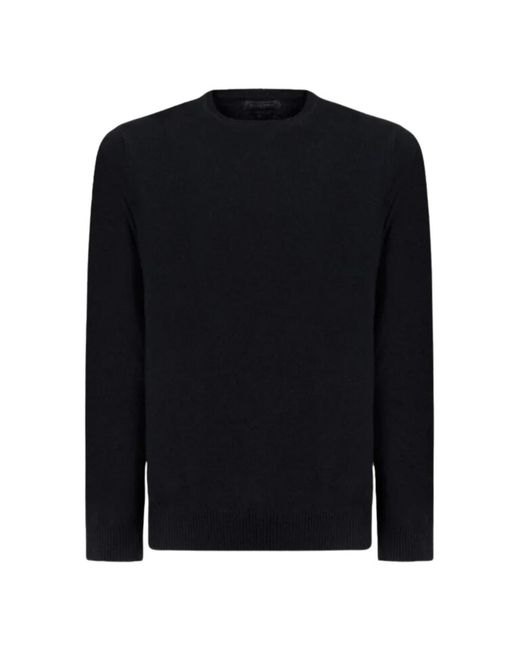 Daniele Fiesoli Black Round-Neck Knitwear for men