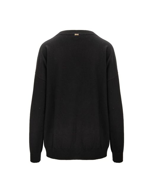 Herno Black V-Neck Knitwear