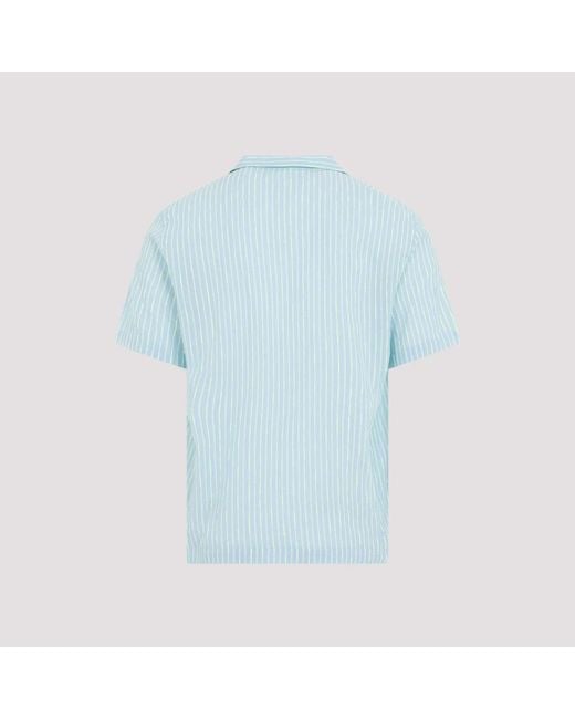 Universal Works Blue Short Sleeve Shirts for men