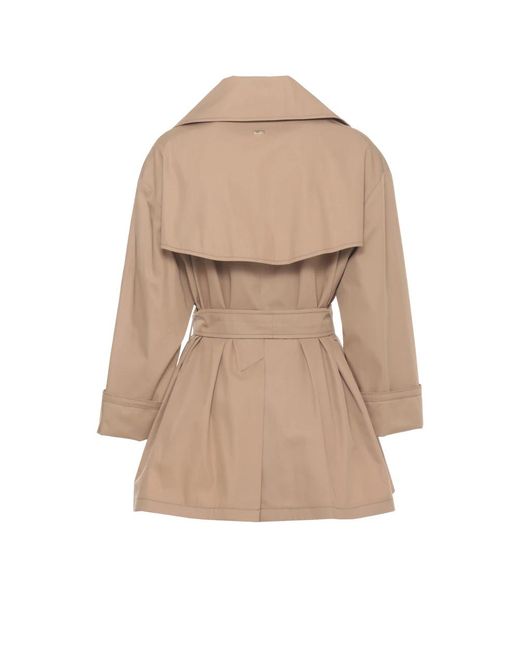 Herno Coats Camel in het Natural