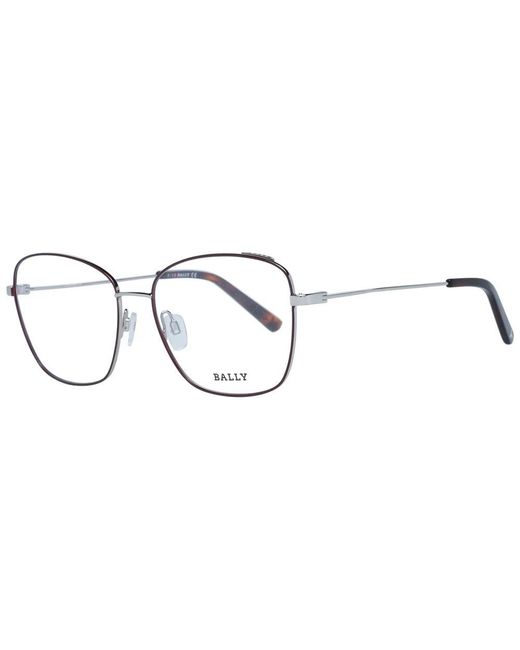 Bally Metallic Burgundy Optical Frames