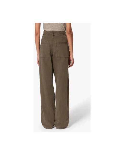 Isabel Marant Brown Wide Jeans