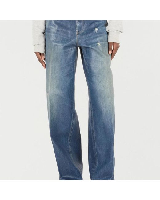 Roberto Cavalli Blue Straight Fit Jeans