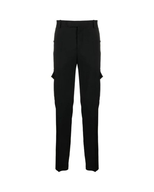 Alexander McQueen Black Slim-Fit Trousers for men