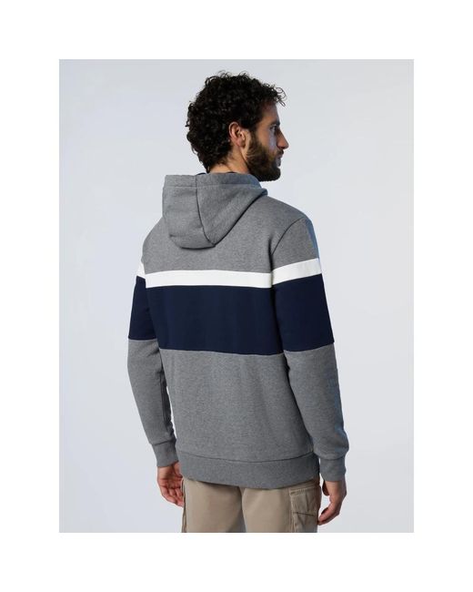 North Sails Blue Hoodies for men