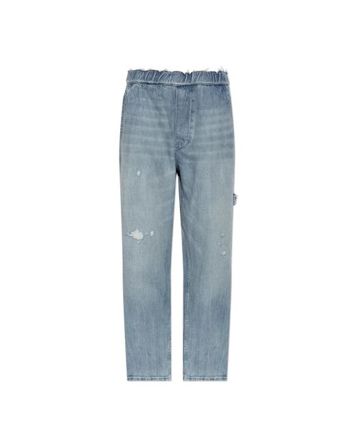 MM6 by Maison Margiela Blue Straight Fit Jeans