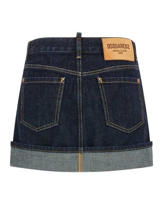 DSquared² Cimosa Mini Rok in het Blue