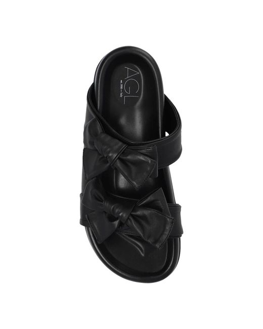 Shoes > flip flops & sliders > sliders Agl Attilio Giusti Leombruni en coloris Black