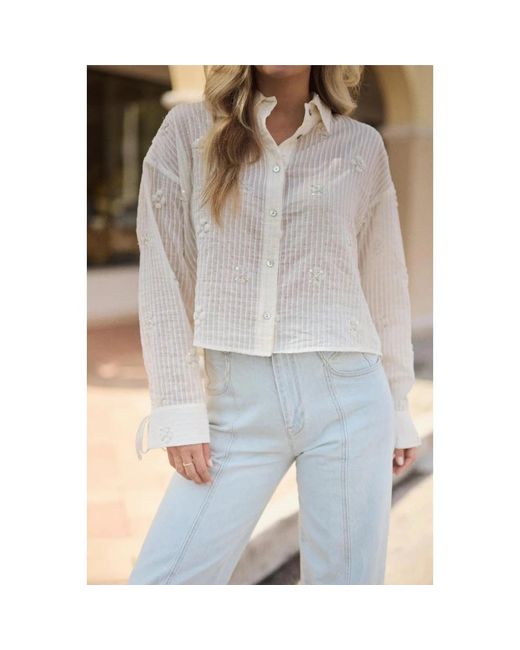 Nukus Bailey Blouse Beads in het White