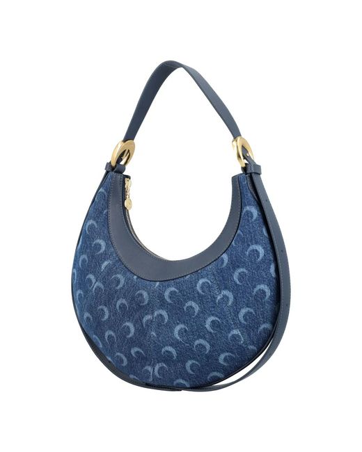 MARINE SERRE Blue Handbags