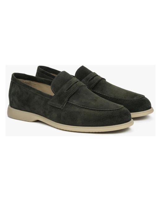 ESTRO Black Loafers for men