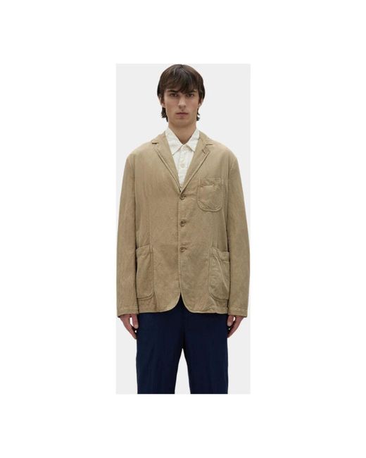 Aspesi Klassischer Twill-Blazer Samuraki in Natural für Herren
