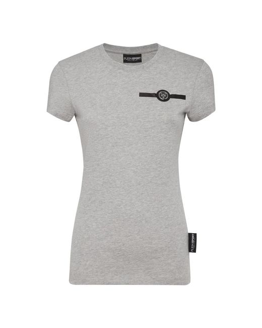 Philipp Plein Fitness ,Grijs ,Katoen T-Shirt Pure Basic in het Gray