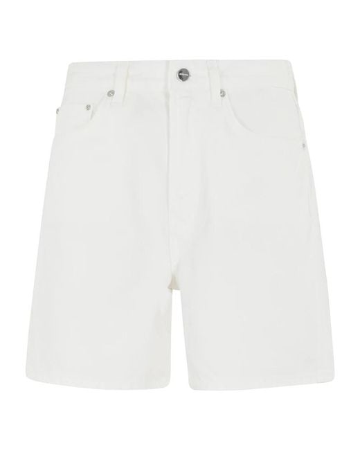 Anine Bing White Denim Shorts