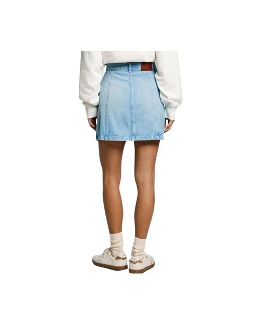 Pepe Jeans Blue Denim Skirts
