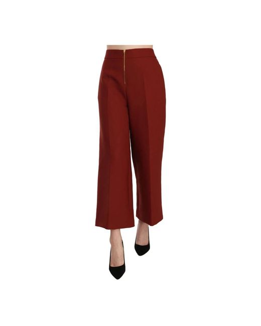 Jucca Red Cropped Trousers