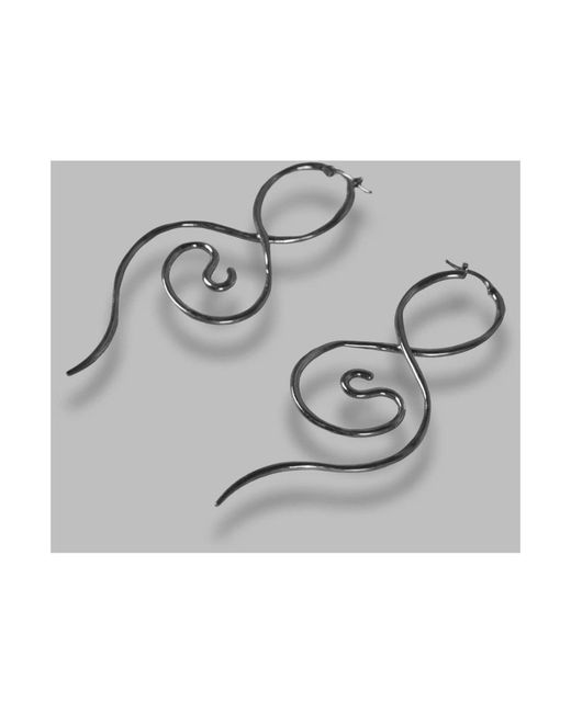 Earrings Panconesi de color Metallic