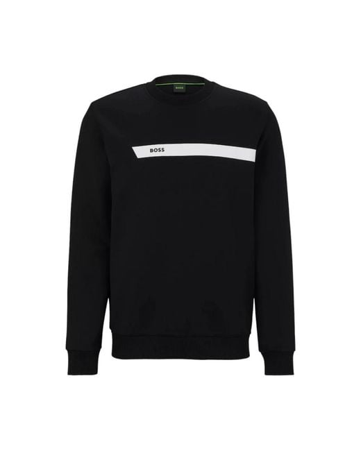 Boss Baumwollmischung sweatshirt in Black für Herren
