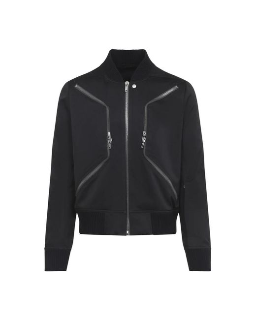 Rick Owens Jassen ,Zwart ,Katoen Heizer Flight Jacket in het Black voor heren