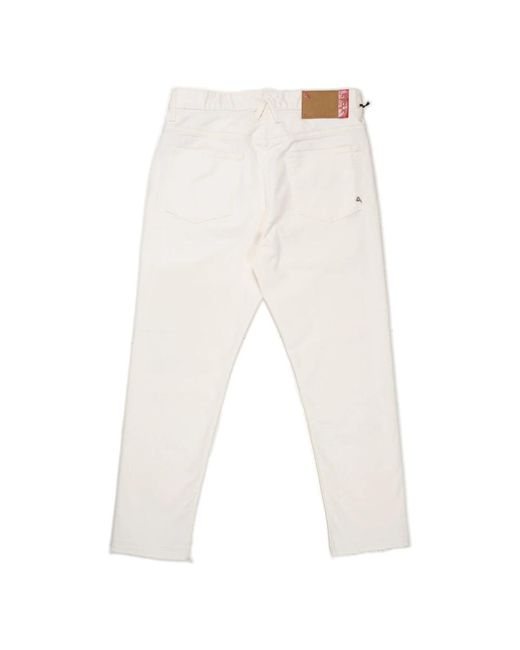 CYCLE Jeans ,Wit ,Denim 5 Pocket Lucky Carrot Bull Denim Straight Jeans in het White voor heren