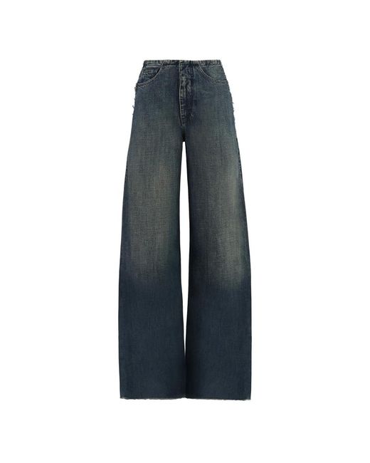 Jeans > wide jeans MM6 by Maison Martin Margiela en coloris Blue