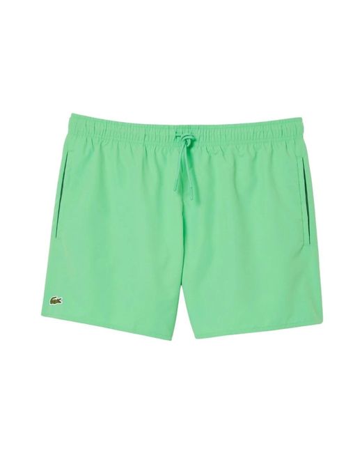 Lacoste Badmode ,Groen ,Katoen Groene Zwembroek in het Green voor heren