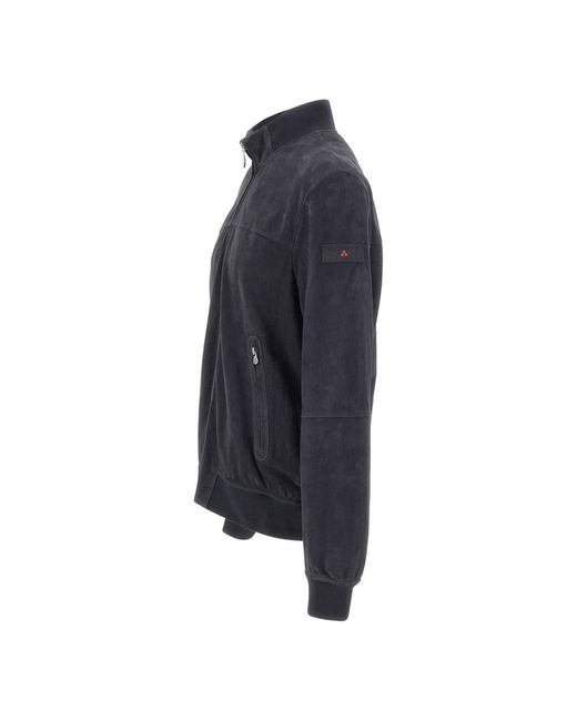 Peuterey Blue Leather Jackets for men