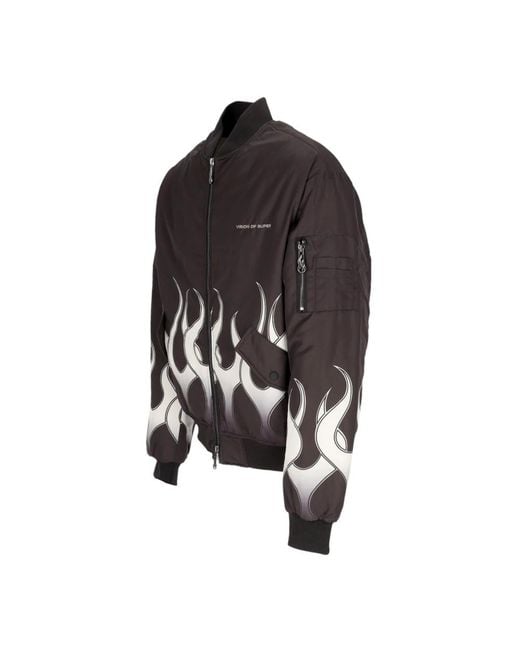 Vision Of Super Black Bomber Jackets for men