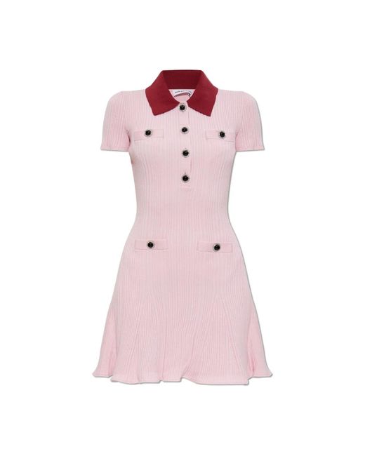 Self-Portrait Pink Knitted Dresses