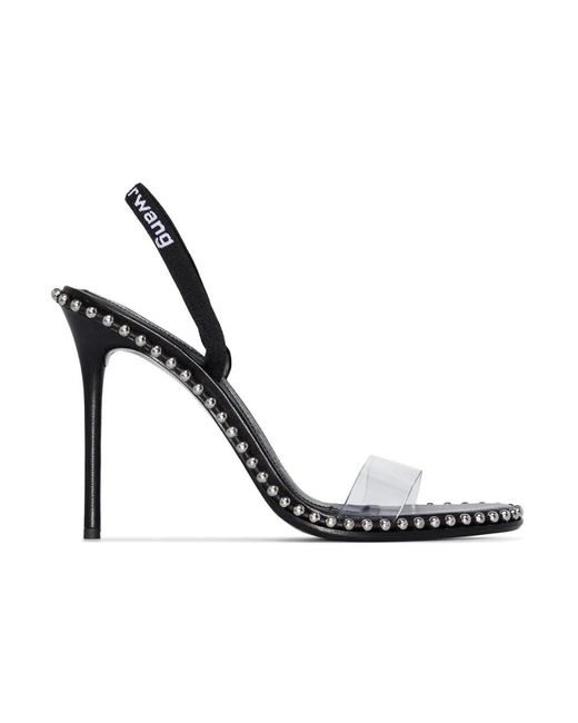 Alexander Wang Metallic Black Nova sandals