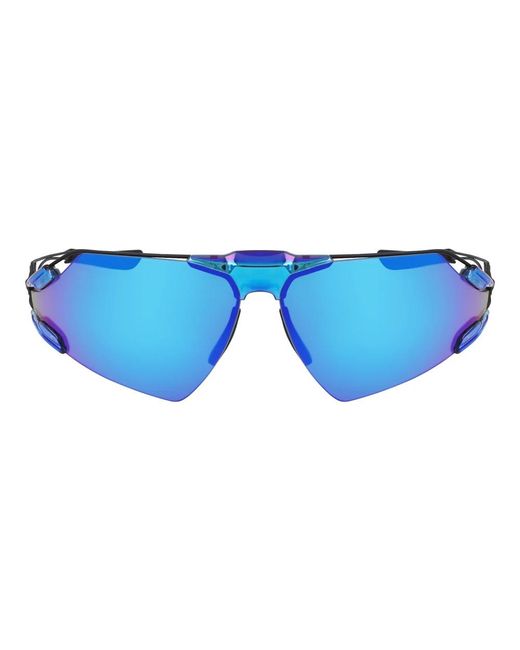 Nike Accessoires ,Blauw ,Stijlvolle Zonnebril Zeus Edge Ev 24030 in het Blue voor heren