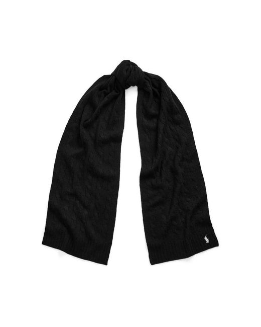 Polo Ralph Lauren Black Winter Scarves for men