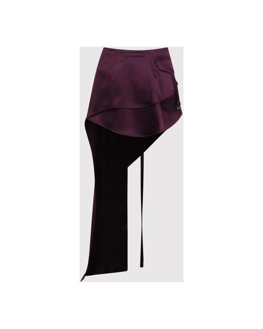Ssheena Purple Midi Skirts