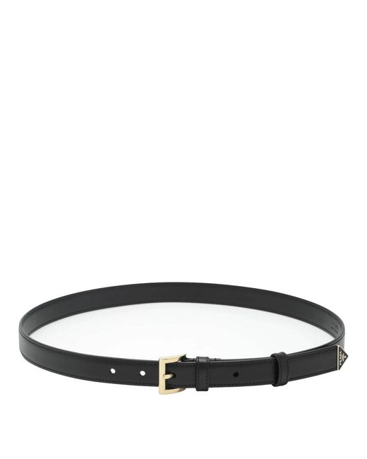 Prada Black Cintura Ledergürtel