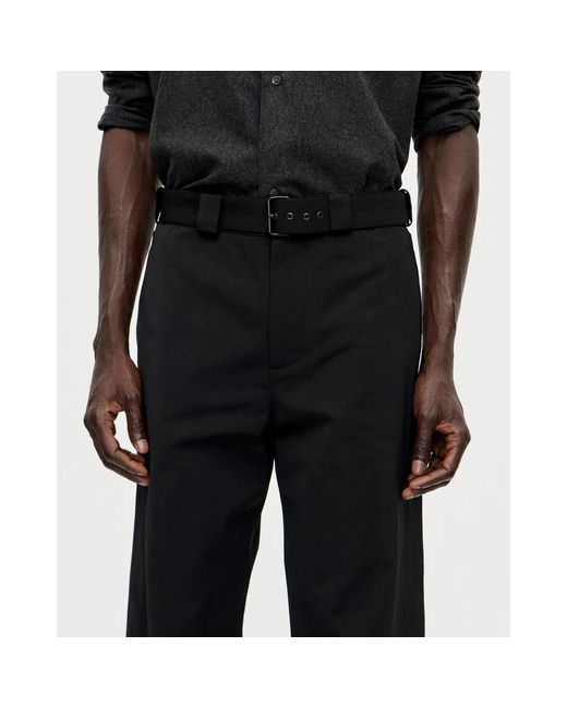 BERNER KUHL Black Wide Trousers for men