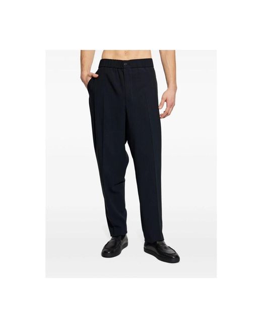 Giorgio Armani Blaue hose mit elastischem bund hinten in Blue für Herren