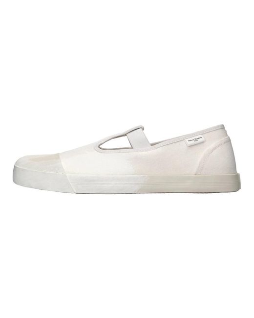 Maison Margiela White Ballerina Shoes for men