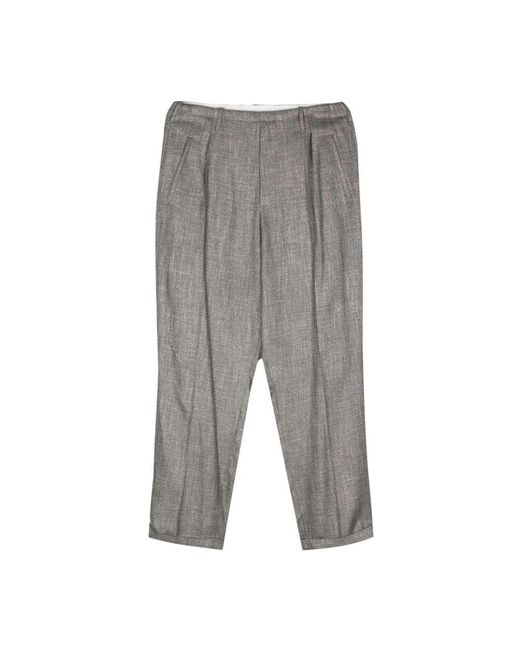 Magliano Texturierte graue hose mit elastischem bund in Gray für Herren
