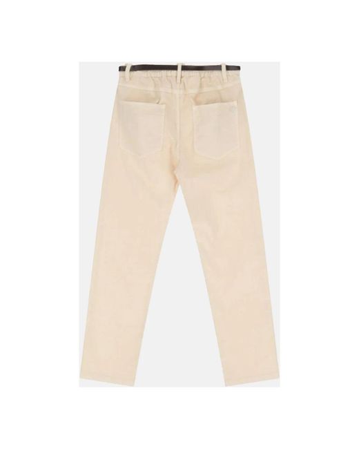Please Natural Slim-Fit Trousers