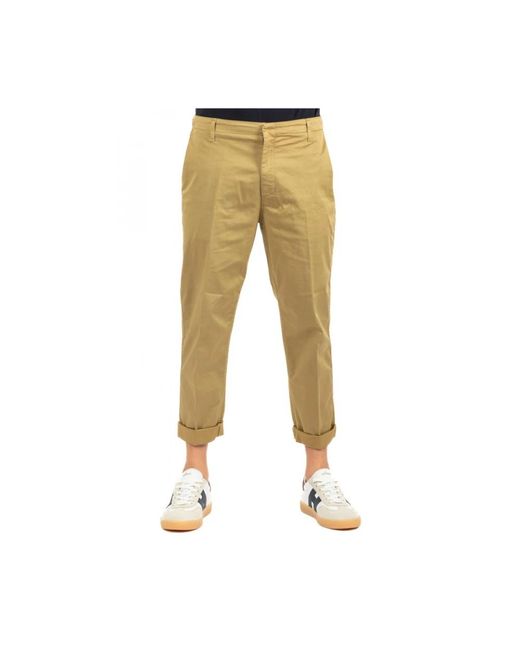 Dondup Natural Cropped Trousers for men