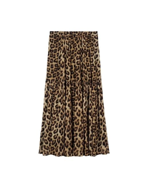 Ba&sh Multicolor Fley Leopard Skirt
